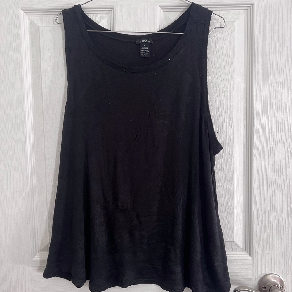 Black stretch tanktop